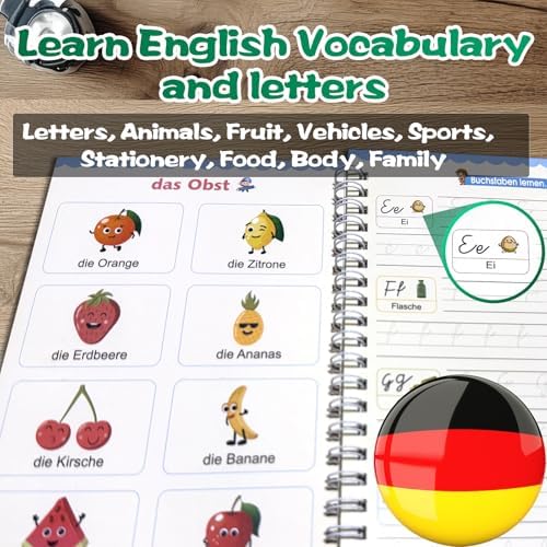 Magic Grooved Writing Practice for Kids - German, Small, 4 PCS - Image 2