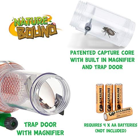 Nature Bound Bug Catcher Toy | Eco-Friendly Bug Vacuum, Catch and Release | Ages 3 to 12 Indoor/Outdoor Play Toy | Includes Capture Core with Magnification | Complete Kit for Kids | Green - Image 5