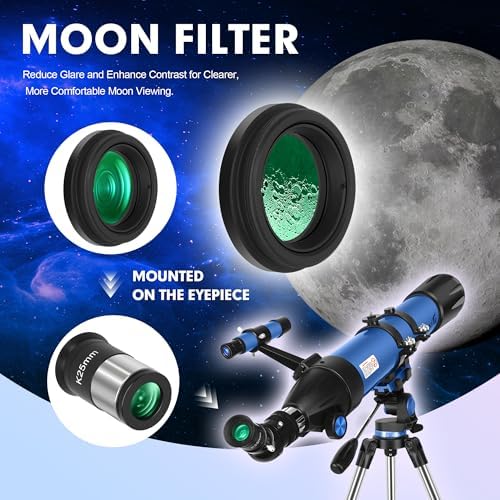 Telescope for Adults High Powered, 90mm Aperture 800mm Refractor - Image 4