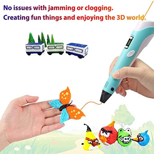 3D Pen Filament 1.75mm PLA Refills 40 Colors, Each Color 8 Meters(26 Feet), Total Length 320m(1050 Feet), 250 Stencils eBooks - Image 5