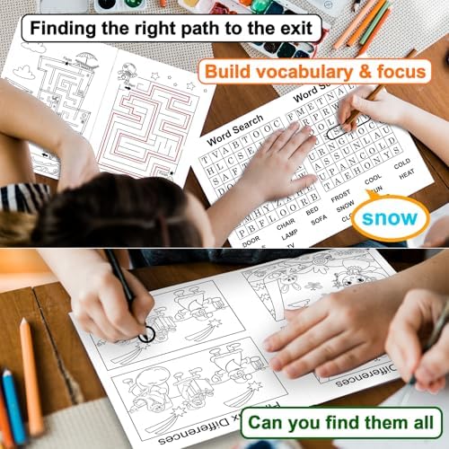Elfew 20 Pack Small Activity Books for Kids Age 4-8,8-12, (7.1* 5.1 Inches) - Image 3