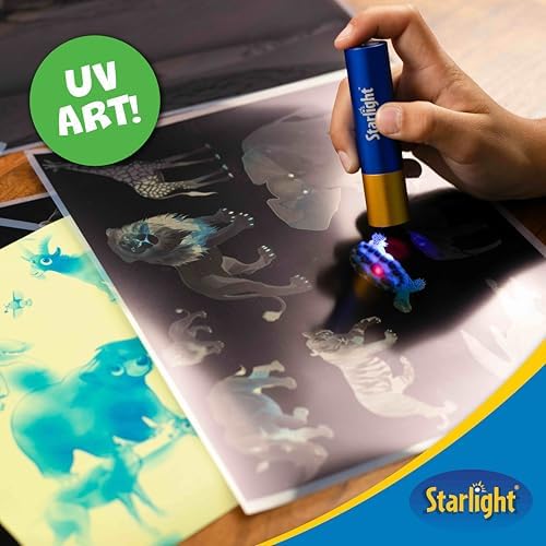 Starlight Light-Activated Sun Print Kit for Kids, Animal Theme, 20 Sheets - Image 5