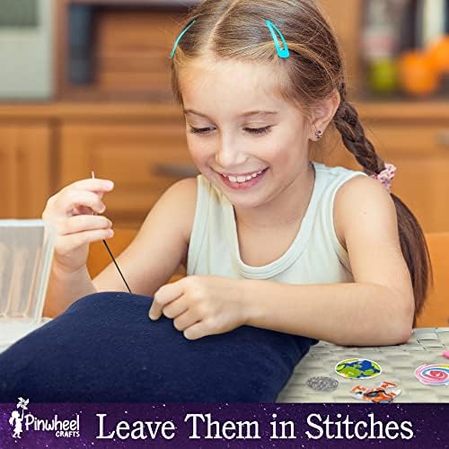 Pinwheel Crafts Space Pillow Sewing Kit for Kids 8-12 with Mini Telescope - Image 6