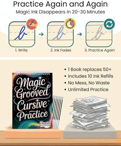 Magic Grooved Cursive Handwriting Workbook for Kids - Image 2