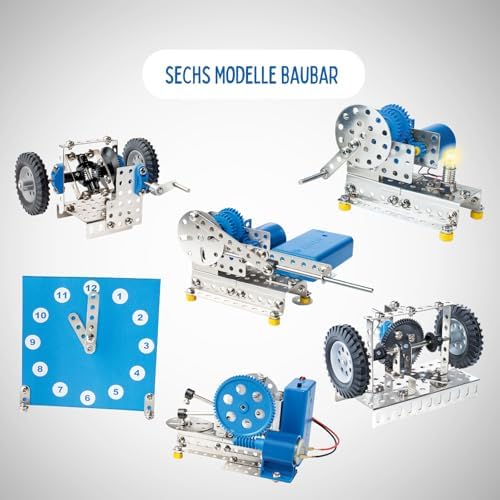 Eitech Classic Series Gearwheel Science Kit, Intro to Engineering and STEM Learning, Steel - Image 3