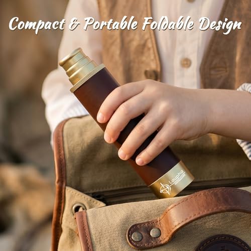 Retro Pirate Telescope Zoomable 25x30 Pocket Monocular Portable Collapsible BAK-4 Lens Captain Jack's Spyglass Handheld Telescope Vintage Telescope for Kids - Image 6