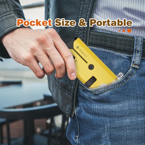 100x-250x Pocket Microscope for Kids Adults, Protable Handheld Miniscope, Mini Microscope Kit for Kids Adults Home School Lab Biology Science Education, Yellow - Image 5