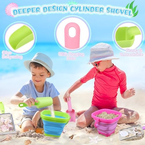 FHOZGECY 2 Pack Beachcombing Kit with Sifters for Beach Vacation Essentials - Image 4