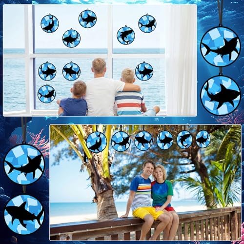Qyeahkj 36Set Shark Suncatchers Crafts Kit for Kids - Image 6