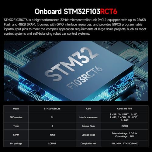 Yahboom STM32 2wd Self-Balancing Robot,Two-Wheeled Intelligent Robot Chassis Kit,PID Obstacle Avoidance Encoder Motor (Standard Kit) - Image 3