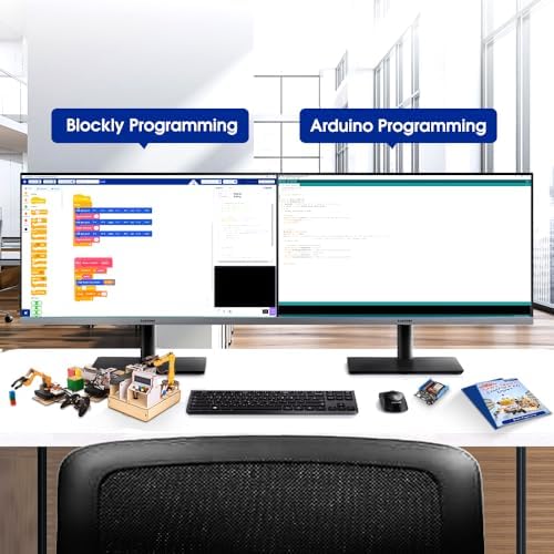 ACEBOTT 3-in-1 ESP32 IoT Control Smart Factory Starter Kit, Electronics Programming Kit Compatible with Arduino Scratch Online Tutorials, School DIY Education Solution Series STEAM Set for Teens 12+ - Image 4