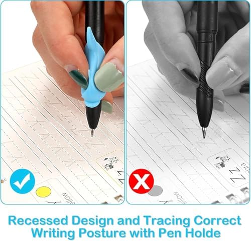 Large Magic Grooved Writing Practice Book-Reusable Handwriting Practice for Kids 8-10- Pre k workbooks - Image 7