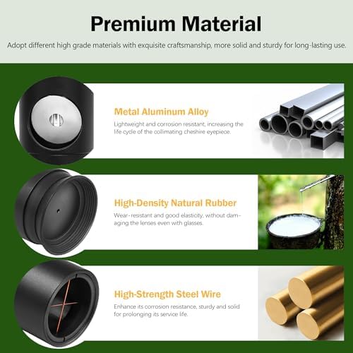 Astromania 1.25Inch Metal Collimating Cheshire Eyepiece Without Laser for Newtonian Reflector Telescope - Short Version - Bundle with - 1.25" 6mm Plossl Telescope Eyepiece - Image 6