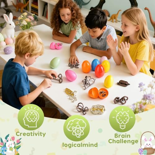 36 Pcs Brain Teaser Puzzles for Adults Teens - Metal Puzzles 3D Puzzle Game Toys for Adults Teens - Unlock Interlocking Puzzle Adult IQ Education Smart Toys - Image 4