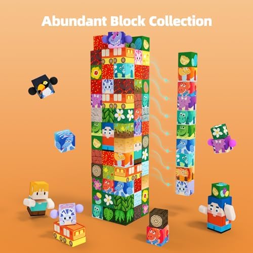 GobiDex 240PCS Magnetic Blocks Set, Dinosaur STEM Educational Toy - Image 3