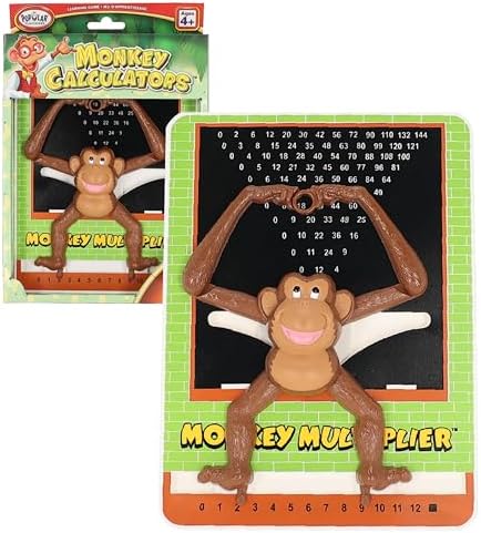 POPULAR PLAYTHINGS Monkey Multiplier Learning Toy, Hands-On Practice Tool by PopularPlaythings