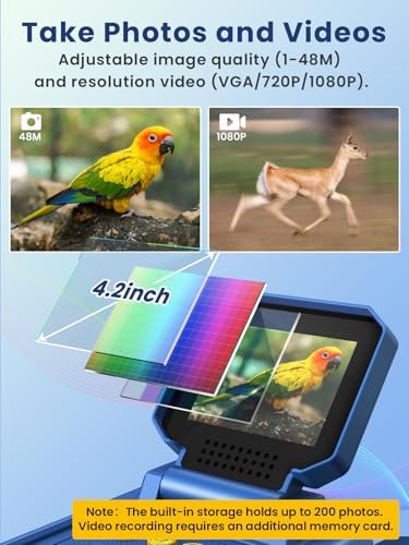 Acoath Binoculars for Kids with Night Vision Camera, Kids Telescope, 10X Optical Zoom, Magic Adventures Telescope Toys Gifts for Age 3, 4, 5, 6, 7, 8, 9, 10+ Years Old Boys Girls - Image 5