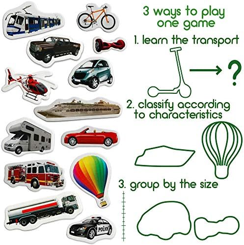 Fridge Magnets for Toddlers - Transport - 25 Vehicles Learning Toy - Image 5