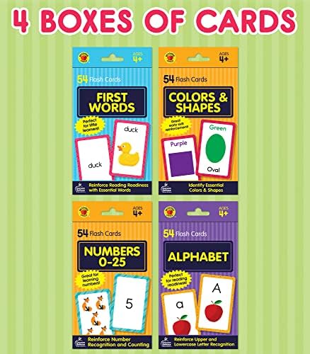 Carson Dellosa Toddler Flash Cards 4-Pack for Preschool Learning Activities - Image 2