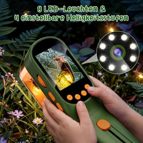 CIMELR Bug Catcher for Kids with 500X Microscope, 2.4" Screen STEM Toy Gift - Image 5