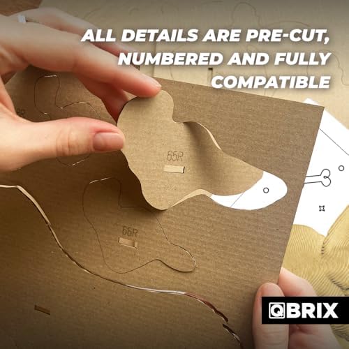QBRIX Corgi 3D Puzzles for Adults, 3D Puzzles for Adults, 3D Model Kit for Teens, DIY Crafts for Home Decor, Original Gift for Boys&Girls 14+, Cardboard Model Building Kit - Image 4