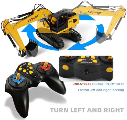 Remote Control Excavator for Boys with Sound & Lights for 40+ Mins Play - Image 5