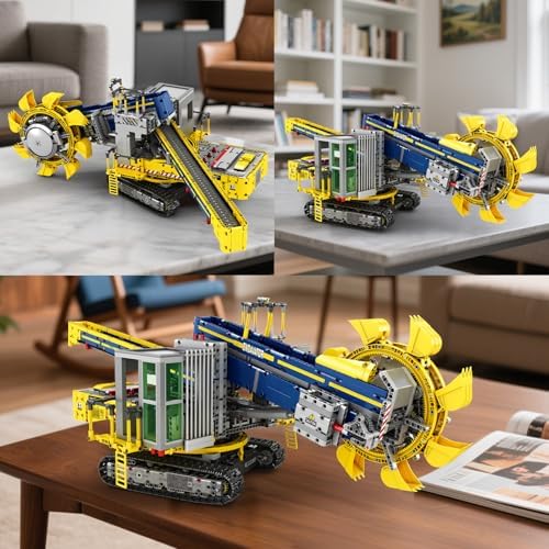 Reobrix Remote Control Bucket Wheel Excavator Building Blocks Set 14+ - Image 3