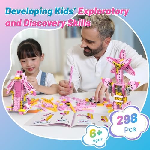 Apitor Robot G STEM Kits for 6-7 Year Old Girl, 8 in 1 Electric Building Toys for Kids 6-8 8-10, DIY Educational Construction Science Kit for Girls 6-12 Christmas Birthday Gift - Image 3