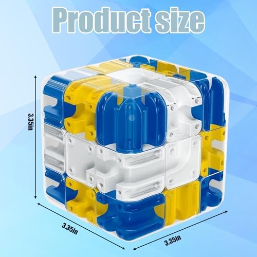 Gravitational Maze, 3D Puzzle Maze Cube, Fun Brain Teaser to Improve Spatial Awareness and Cognitive Skills, Educational Cube for Logical Thinking Development - Image 2