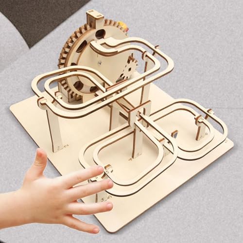 Marble Run Electrical 3D Wooden Puzzle Craft Toy Hobbies Toy Mechanical Puzzles DIY Roller Coaster Puzzle for Unique Gifts - Image 5