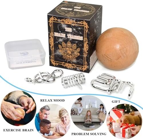 KINGOU Wooden Sphere Puzzle Brain Teaser Toy for Kids and Adults - Image 2