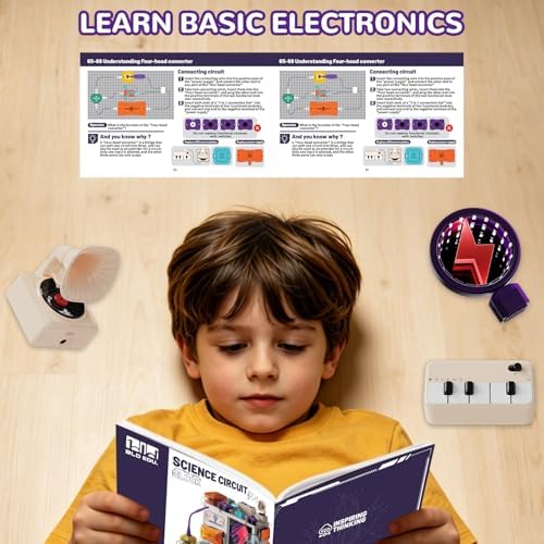 Dollox Science Kits for Kids, Electrical Circuit Exploration Kit with 380+ Projects, Educational Electronics Toy for Boys and Girls, Perfect for Christmas Stocking Stuffers and Birthday Gifts - Image 6