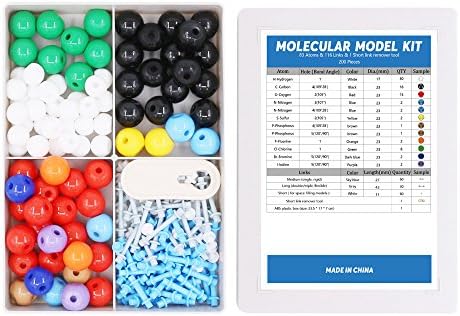 Swpeet 200 Pcs Molecular Model Kit for Organic and Inorganic Chemistry, Chemistry Molecular Model Student and Teacher Set - 83 Atoms & 116 Links & 1 Short Link Remover Tool - Image 5