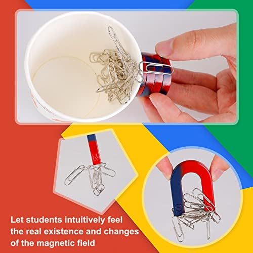 Science Magnet Kit for Kids Include Bar/Ring/Horseshoe/Compass/Magnetic Car - Image 3