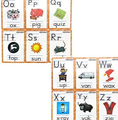 26 Alphabet Flash Cards for Kids | 26 Letters Flash Cards Perfect for Preschool to Kindergarten, Teacher/Autism Therapists Tools - Image 7