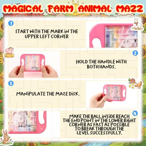 JellyArch 36 Pcs Mini Maze Puzzle Bulk for Kids Maze Cubes, Pastel - Image 3