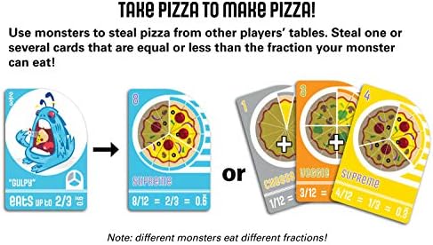 Semper Smart Games Blobby's Pizza Math Card Game: Crazy Fun Strategic Pizza Eating Contest Between Cute Monsters! - Image 6