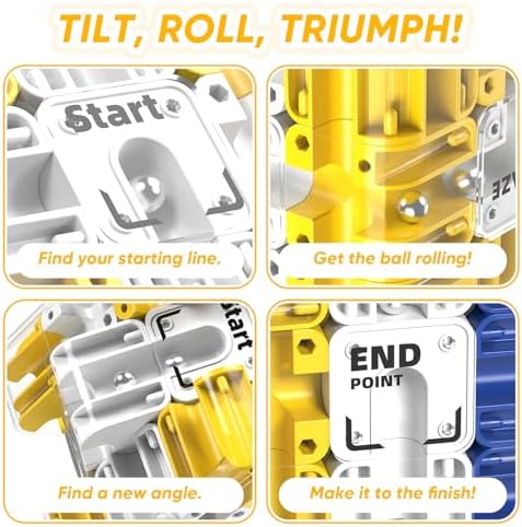 3D Cube Puzzle, BlueLabyrinth Brain Teaser Maze Ball Fidget Toys - Image 6