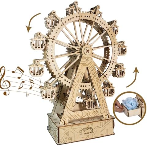 Music Park 3D Wooden Puzzle, Ferris Wheel Music Box by MusicPark