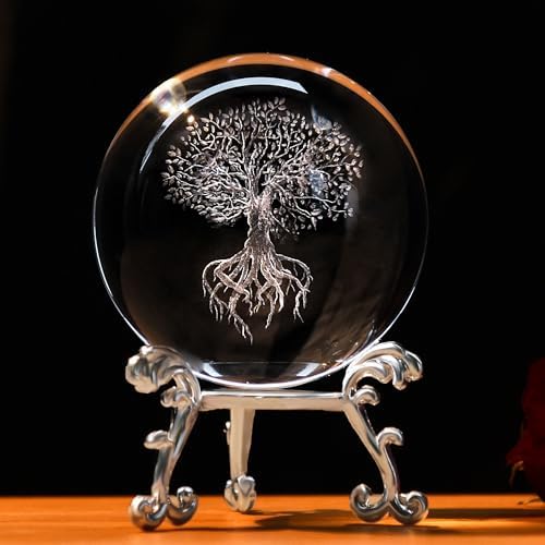 IFOLAINA 3D Tree of Life Crystal Ball Tree of Life Decor by IFOLAINA
