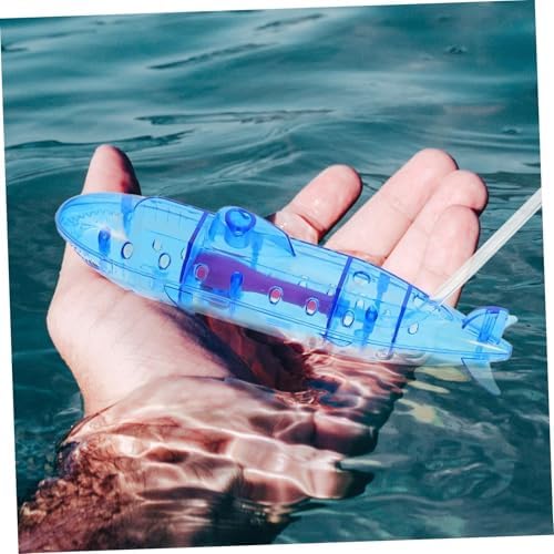 Submarine Model Homemade Submarine Buoyancy Principle Demonstration Physical Experiment Equipment Physical Experiment Tool Plastic Self-Made Submarine Model Blue Inflatable - Image 5