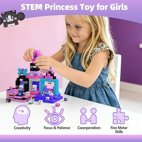 GobiDex 200PCS Magnetic Building Blocks Band Stage with Figures for Girl 3+ - Image 4