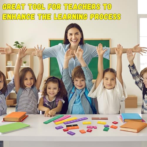 Sayglossy 6 Sets Fraction Tiles Set for Math Classroom Fractions Manipulatives Math Manipulatives for Home School Supplies - Image 5