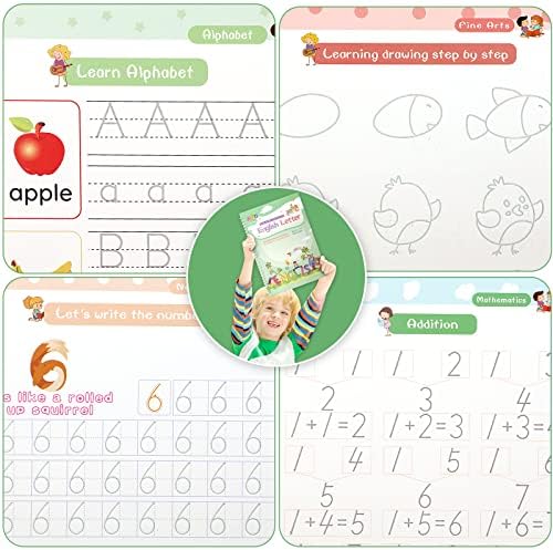 CosyCorner Magical Handwriting Workbooks Handwriting Practice Magic Copybook, Handwriting Aid Magic Pen Reusable Copybook Grooves Template Design for Children (6) - Image 5
