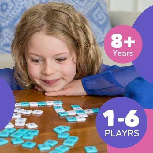 Mobi Educational Math Game - Addition, Subtraction, Multiplication and Division in a Crossword Grid, Numerical Function Tiles, Learning Math Games Kids - for Children Ages 8+ - Image 2