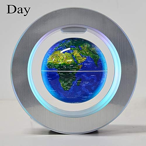 Magnetic Levitation Floating World Map with Constellations LED Light Globe 2 in 1 Anti Gravity Suspending in The Air Decoration Gadget (Blue 6 inch) - Image 2