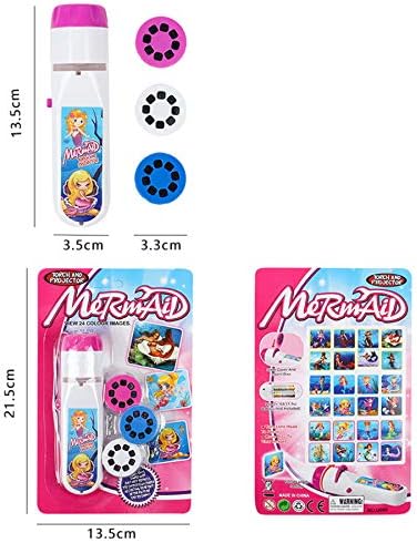 Georgie Porgy Children Projector Toys Educational Science Set Wall Ceiling Tent Torch Flashlight for Kids Gifts for Boys Girls (Unicorn + Mermaid) - Image 4