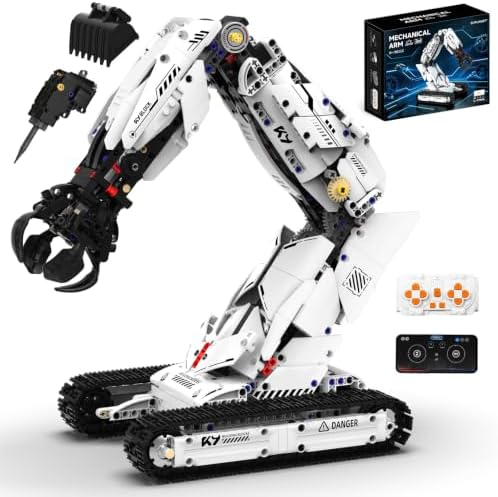 3 in 1 Robot Arm Building Set for Kids Boys Age 8-14 with RC & APP by SUPLANET