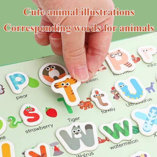 Upgrade Magnetic Letters Book for Kids, 78 PCS Magnetic Alphabet Letters, Uppercase & Lowercase ABC Magnets for Toddlers 1-3 Learning, Preschool Classroom Must Haves - Image 3