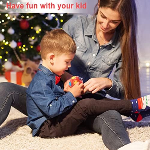 Vdealen Magic Rainbow Puzzle Ball, Fidget Ball Puzzle Brain Teaser Fidget Toy for Boys & Girls- Birthday Party Easter Valentines Christmas Stocking Stuffers for Kids Teen & Adults(Red) - Image 6